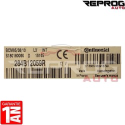 UCH BCM VIERGE RENAULT MEGANE SCENIC 3 L3 INT 284B12059R S180180060D