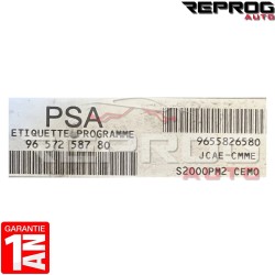 CALCULATEUR MOTEUR DÉCODÉ CITROEN XSARA PICASSO 1.8 9657258780 9655826580 S2000PM2 JCAE-CMME