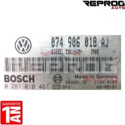 CALCULATEUR DÉCODÉ VW T4 2.5 TDI 074906018AJ 0281010461 BOSCH EDC15VM+