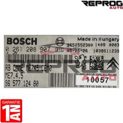 CALCULATEUR DECODE OU VIERGE CITROEN C2 1.6i 0261208907 9657712480 BOSCH ME7.4.5