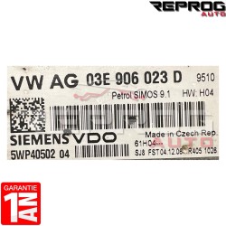 copy of CALCULATEUR DÉCODÉ VW POLO 1.2 5WP40298 03D906033F SIEMENS SIMOS 3PG