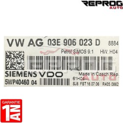 CALCULATEUR DÉCODÉ VW POLO SEAT IBIZA 1.2i 5WP40460 03E906023D SIMOS 9.1