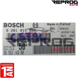 CALCULATEUR DÉCODÉ CITROEN C8 C5 HDI 0281011800 9656314280 BOSCH EDC15C2