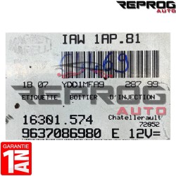 copy of CALCULATEUR DÉCODÉ PEUGEOT 106 1.4i IAW 1AP.81 9632559180 16340.144