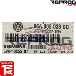 CALCULATEUR MOTEUR DÉCODÉ VW GOLF 06A906033DQ 5WP40255 SIEMENS SIMOS 3.3A