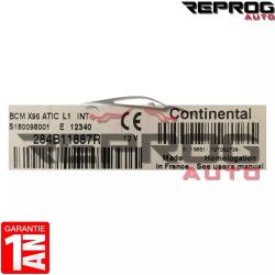 copy of UCH BCM VIERGE RENAULT LAGUNA 3 CONTINENTAL L3 A2C53186524 284B10027R X91