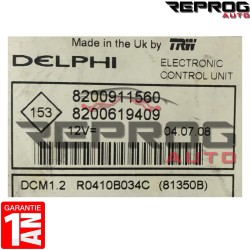CALCULATEUR AVEC PROGRAMMATION/CLONAGE NISSAN DELPHI DCM1.2 8200911560 8200619409