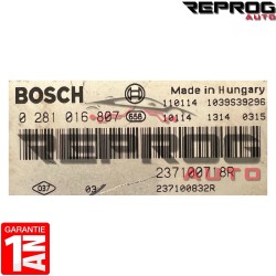 CALCULATEUR VIERGE RENAULT TRAFIC 0281016807 237100718R 237100832R EDC17C11