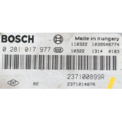 CALCULATEUR VIERGE RENAULT MASTER 0281017977 237100899R 237101487R EDC17C11
