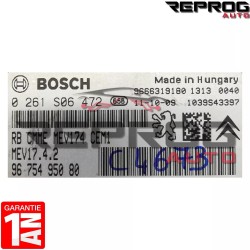 CALCULATEUR MOTEUR DECODE OU VIERGE 0261S06472 9675495080 PEUGEOT CITROEN BOSCH MEV17.4.2