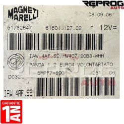 copy of CALCULATEUR MOTEUR VIERGE FIAT PANDA 1.1 IAW 4AF.SF HW407 51834074 MAGNETI MARELLI