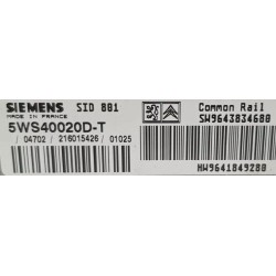 copy of CALCULATEUR DÉCODÉ PEUGEOT 206 9644235680 9644625680 21647072-1 SAGEM S2000-2A