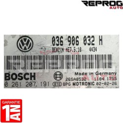 CALCULATEUR MOTEUR DÉCODÉ SEAT LEON 1.4 036906032H 0261207191 BOSCH ME7.5.10