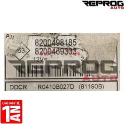 CALCULATEUR MOTEUR VIERGE RENAULT KANGOO 8200498185 8200469333 DELPHI DDCR R0410B027D