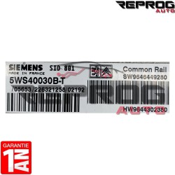 CALCULATEUR DÉCODÉ PEUGEOT 307 HDI 5WS40030B-T SW9646449280 HW9644302380 SID801