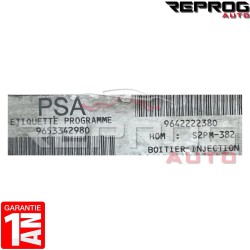 CALCULATEUR DÉCODÉ CITROEN BERLINGO 9653342980 9642222380 SAGEM S2PM-382