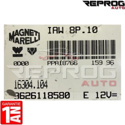 CALCULATEUR MOTEUR DÉCODÉ PEUGEOT 306 IAW 8P.10 9626118580 16304.104