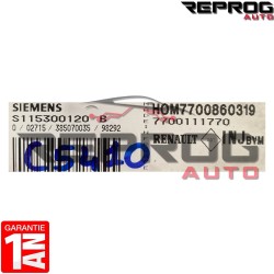 copy of CALCULATEUR DÉCODÉ RENAULT TWINGO S110130112B 8200064012 8200044437 SIRIUS 32N