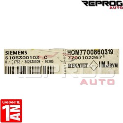 CALCULATEUR DÉCODÉ RENAULT MEGANE S105300103C HOM7700860319 7700102267 FENIX 5
