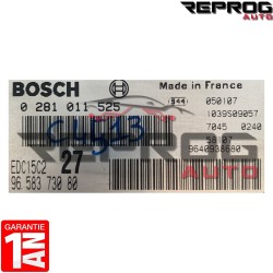 CALCULATEUR DÉCODÉ PEUGEOT 206 2.0HDI 0281011525 9658373080 BOSCH EDC15C2