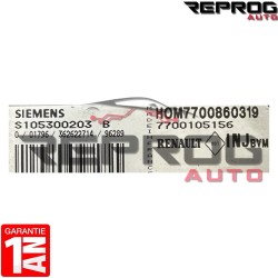 CALCULATEUR DÉCODÉ RENAULT MEGANE S105300203B 7700105156 HOM7700860319 FENIX 5
