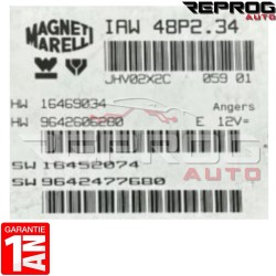 CALCULATEUR DÉCODÉ PEUGEOT 806 2.0 16S IAW 48P2.34 HW9642606280 SW9642477680