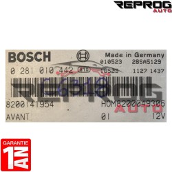 CALCULATEUR DÉCODÉ RENAULT 1.9 DTI 0281010442 8200141954 HOM8200049306 BOSCH
