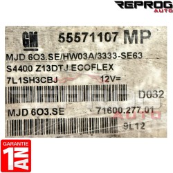 CALCULATEUR MOTEUR AVEC PROGRAMMATION/CLONAGE OPEL CORSA D MJD603.SE HW03A 55571107 MP