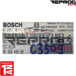 copy of CALCULATEUR DÉCODÉ PEUGEOT 207 1.4 HDI 0281012526 9662517180 BOSCH EDC16C34