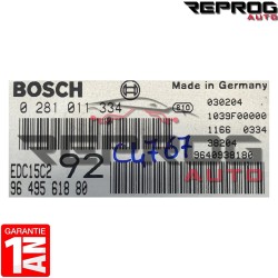 copy of CALCULATEUR DÉCODÉ PEUGEOT 206 9644235680 9644625680 21647072-1 SAGEM S2000-2A