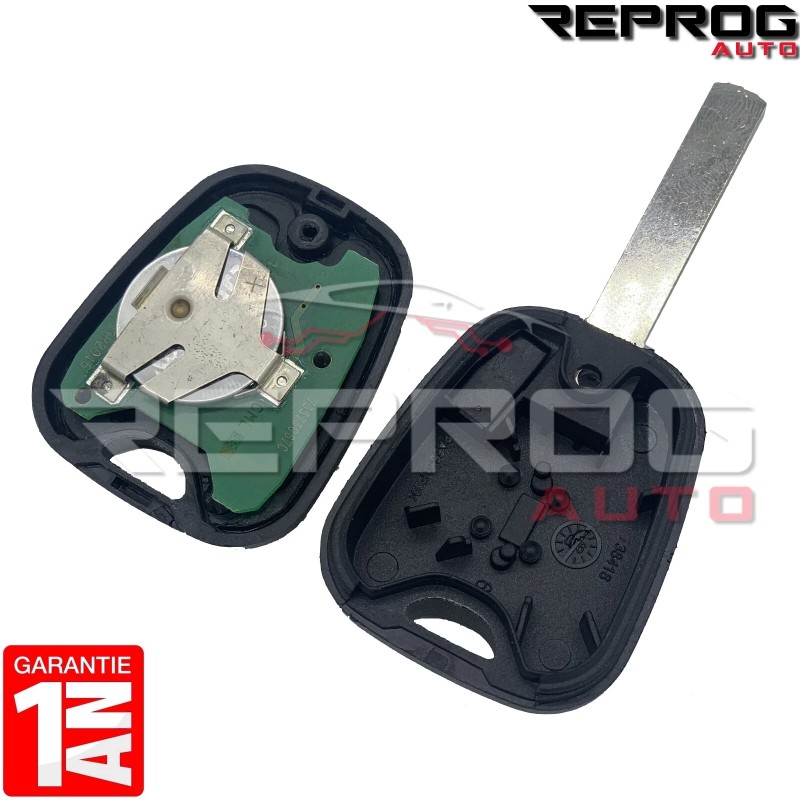 CLÉ VIERGE CITROEN C2 C3 6554RE TÉLÉCOMMANDE PLIP ÉMETTEUR CLEF 0C1A C1AA