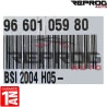BSI VIERGE PEUGEOT 307 PHASE 2 BSI 2004 H05 9660105980 6580CW JOHNSON CONTROLS