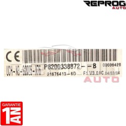 UCH N3 VIERGE RENAULT KANGOO 1 P8200338872B 21676413-6D V3.01 G2005-X76