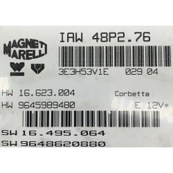 CALCULATEUR MOTEUR DÉCODÉ PEUGEOT 206 1.1 IAW 48P2.76 HW9645989480 SW9648620880