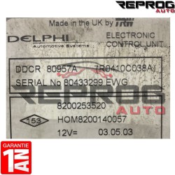 CALCULATEUR VIERGE RENAULT KANGOO 1.5 DCI 8200253520 HOM8200140057 DELPHI DDCR