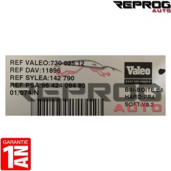 BSI VIERGE CITROEN XSARA PICASSO 9642409480 73002512 VALEO SOFT: V8.2 BOITE B6 PR4