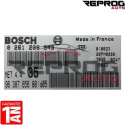 CALCULATEUR VIERGE PEUGEOT 307 1.6 16S 0261206943 9638765680 BOSCH ME7.4.4