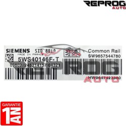CALCULATEUR DÉCODÉ ou VIERGE PEUGEOT PARTNER 2l HDI 5WS40146F-T SW9657544780 HW9647423380 SID801A