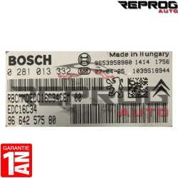 CALCULATEUR DÉCODÉ PEUGEOT 407 1.6 HDI FAP 0281013332 9664257580 BOSCH EDC16C34