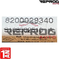 UCH VIERGE RENAULT MEGANE SCENIC 1 8200029340 S108502510A SIEMENS