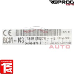 BCM N3 VIERGE RENAULT MASTER III 284B18927R V07.00 UCH