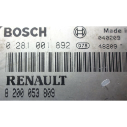 CALCULATEUR MOTEUR AVEC PROGRAMMATION/CLONAGE RENAULT MASCOTT 2.3 2.8 JTD 0281001892 8200053809 BOSCH