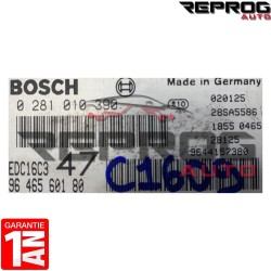 CALCULATEUR DÉCODÉ PEUGEOT 307 1.4 HDI 0281010390 9646560180 BOSCH EDC16C3