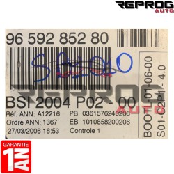 BSI VIERGE CITROEN C8 PEUGEOT 807 FIAT ULYSSE VALEO BSI 2004 P02-00 9659285280 6580FS