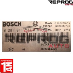 CALCULATEUR VIERGE RENAULT TRAFIC OPEL NISSAN PRIMASTAR 0281011531 8200091517 8200355236 BOSCH EDC15C13