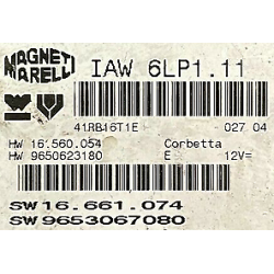 CALCULATEUR VIERGE CITROEN XSARA PICASSO IAW 6LP1.11 HW9650623180 SW9653067080