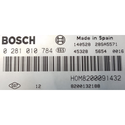 CALCULATEUR VIERGE RENAULT MASTER 0281010784 HOM8200091432 8200132188 EDC15C3