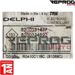 CALCULATEUR MOTEUR VIERGE RENAULT KANGOO 8200331477 8200394692 DELPHI DDCR