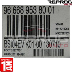 BSI VIERGE CITROEN PEUGEOT BSI04EV K01-00 966689538001 JOHNSON CONTROLS