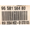 BSI VIERGE CITROEN C5 PHASE 2 PEUGEOT 607 PHASE 2 J-C BSI 2004 H02 9658158480 JOHNSON CONTROLS